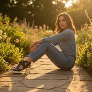 New Missoni Lace Up Navy Comfy Heels Made In Italy